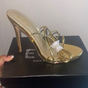 Gold heels